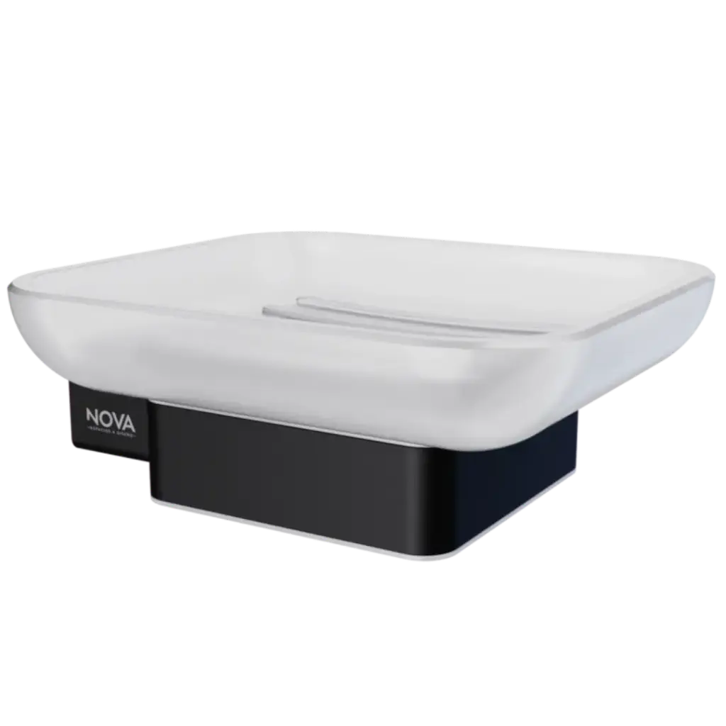 [NVACC1168] JABONERA GLASS LINE NOIR NOVA