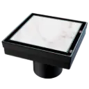 REJILLA DESAGUE SQUARE OCULTO NOIR 10X10CM NOVA