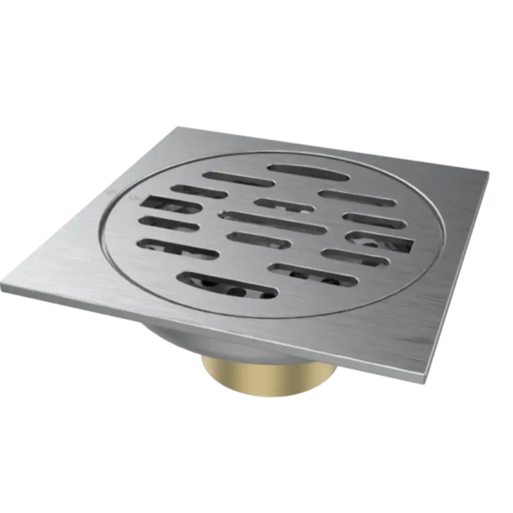 REJILLA DESAGUE 10X10CM BRUSHED NOVA