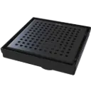 REJILLA DESAGUE SQUARE NOIR 15X15CM NOVA