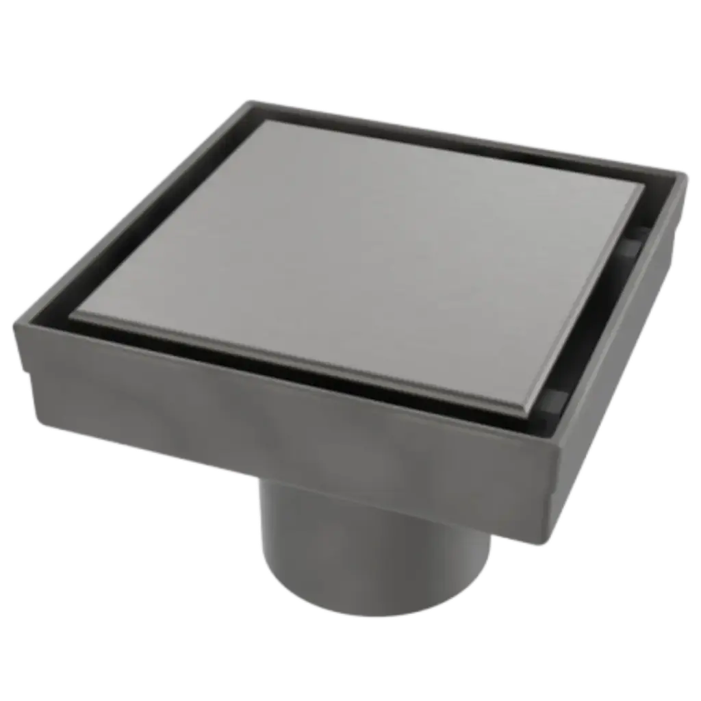 REJILLA DESAGUE SQUARE OCULTO ANTHRACITE 10X10CM NOVA