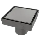 REJILLA DESAGUE SQUARE OCULTO ANTHRACITE 10X10CM NOVA
