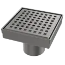 REJILLA DESAGUE SQUARE ANTHRACITE 15X15CM NOVA