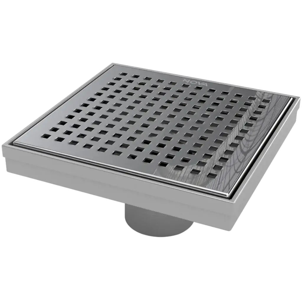 REJILLA DESAGUE SQUARE POLISHED 15X15CM NOVA