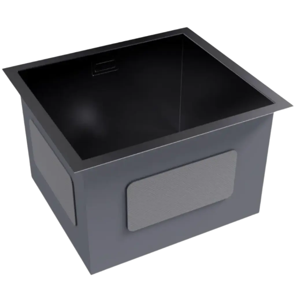 [NVFRG1341] FREGADERO DE UNA TINA 45CM NEGRO MATE NOVA