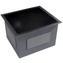 FREGADERO DE UNA TINA 45CM NEGRO MATE NOVA