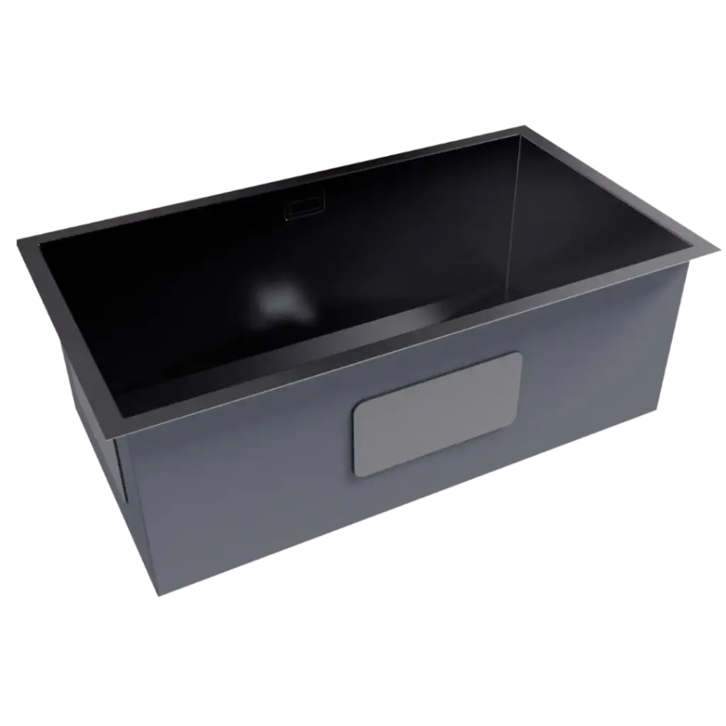 FREGADERO DE UNA TINA 81.3CM NEGRO MATE NOVA