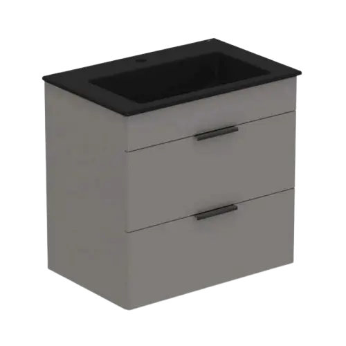 MUEBLE DE BAÑO CUBE 65X43CM NEGRO CELITE