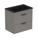 MUEBLE DE BAÑO CUBE 65X43CM NEGRO CELITE