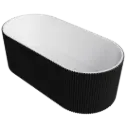 BAÑERA METEORA NOIR + BLANCO NOVA