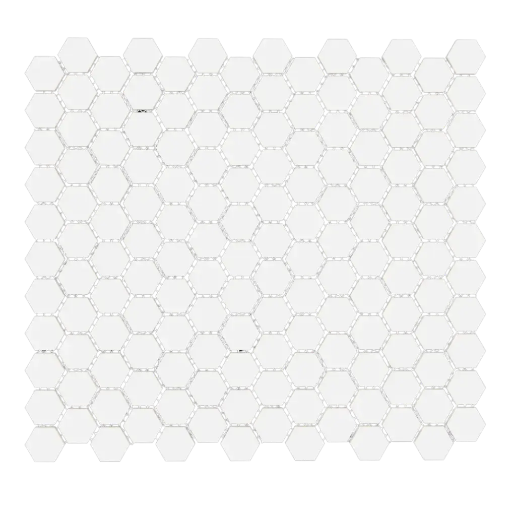 MOSAICO ESAGONO PICCOLO BLANCO 22MLL x CJ 1.84M2 x CJ.