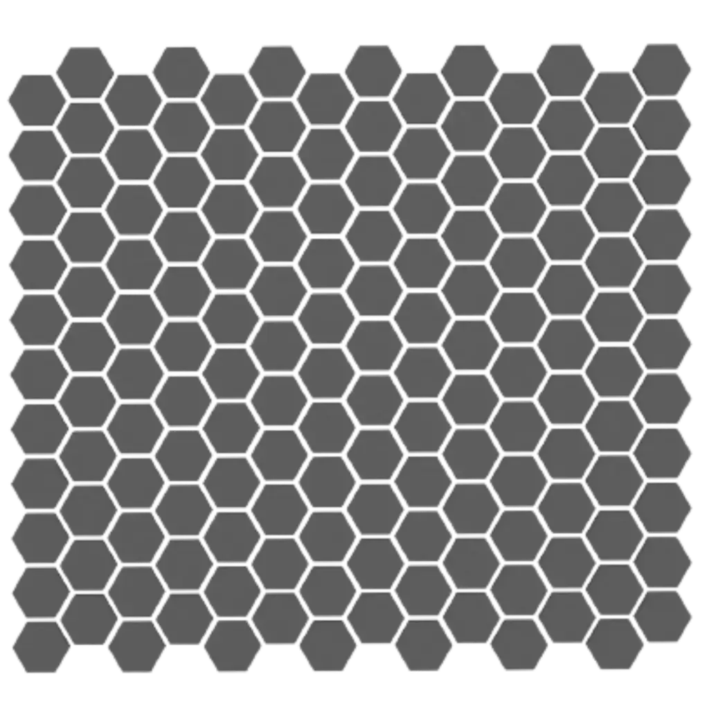 MOSAICO ESAGONO PICCOLO TUTTOSPESSORE GRAPHITE BREZZA