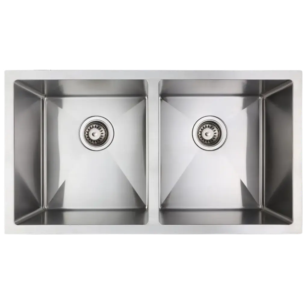 FREGADERO DOBLE TINA BELLAGIO SQUARE 78CM SATINADO BM