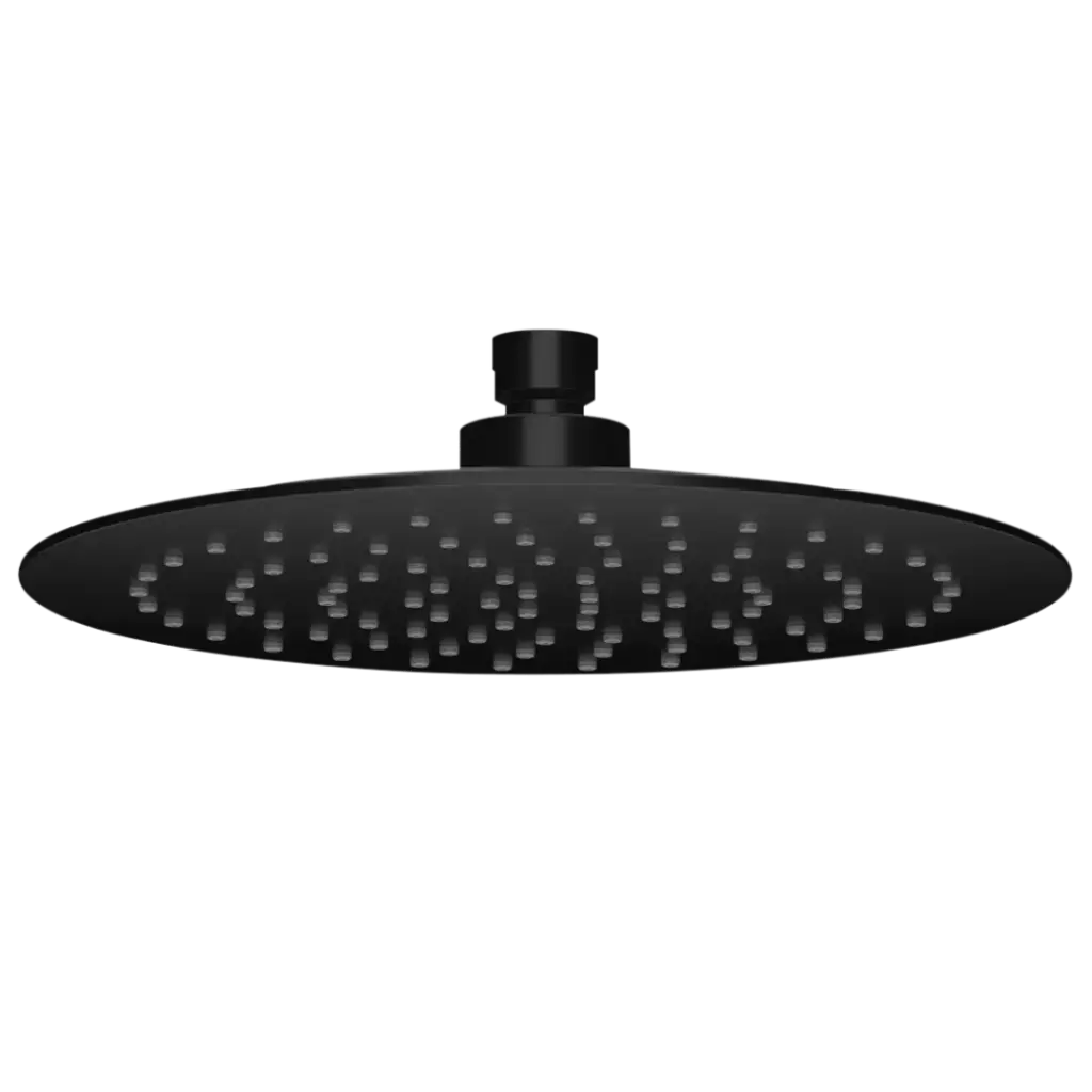 DUCHA REGADERA REDONDA 25CM NEGRO MATE BM