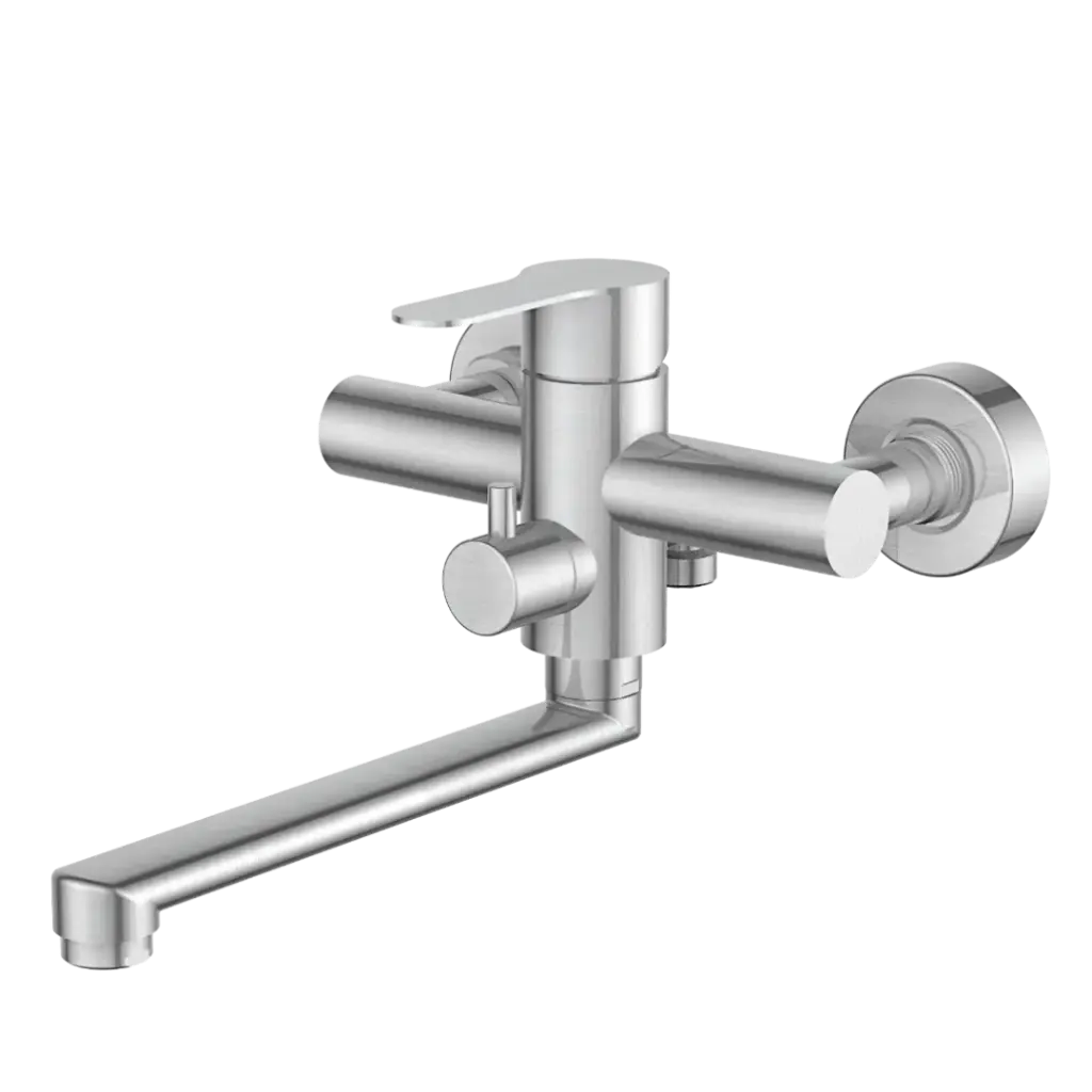 [BM-DW0202L-BS] GRIFERIA DE BATEA CON DOBLE TUBO BM