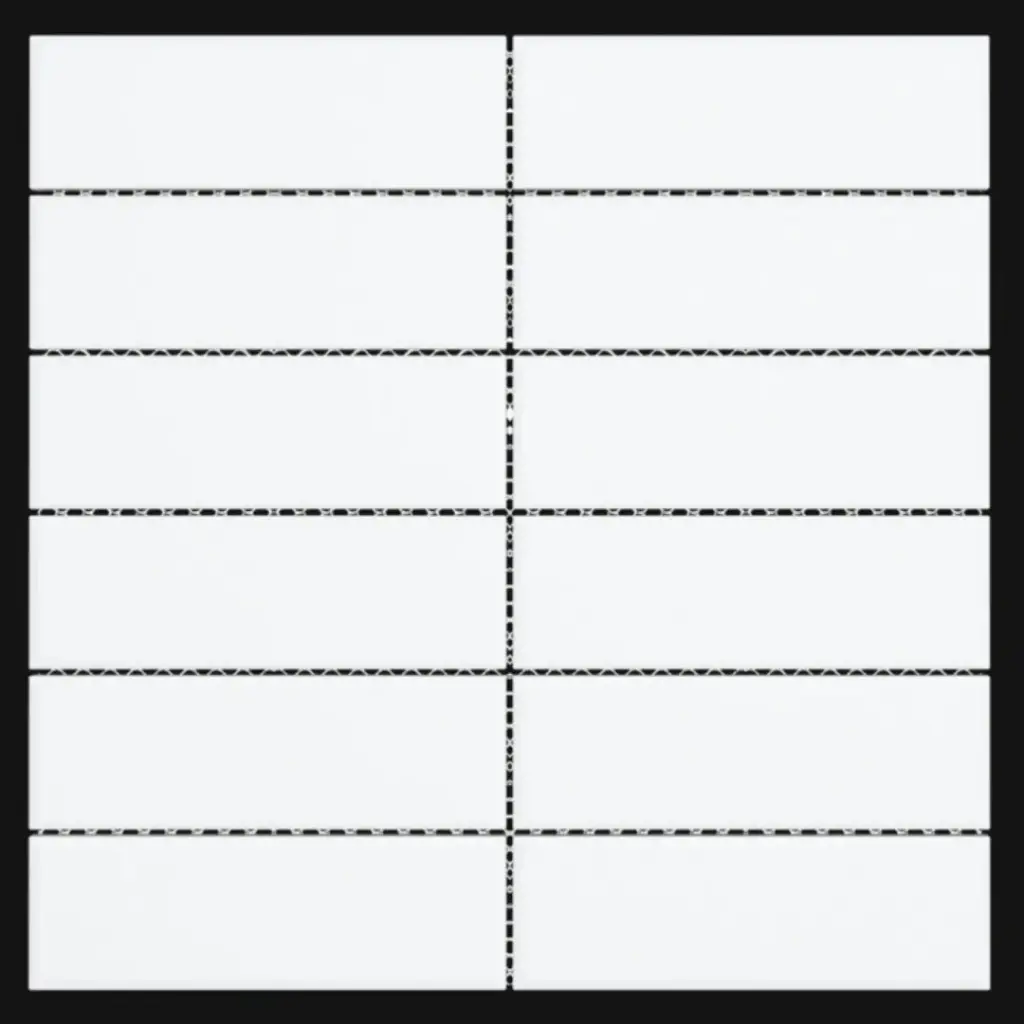 MOSAICO BRICKS BIANCO MATT BREZZA