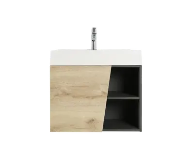 MUEBLE DE BAÑO FUSSION VITAL 60CM BLANCO CORONA