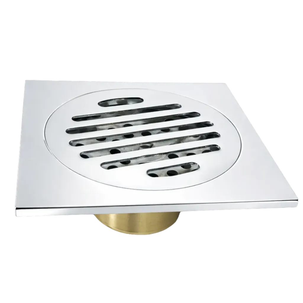 REJILLA CUADRADA 10X10CM CROMADO CASTEL