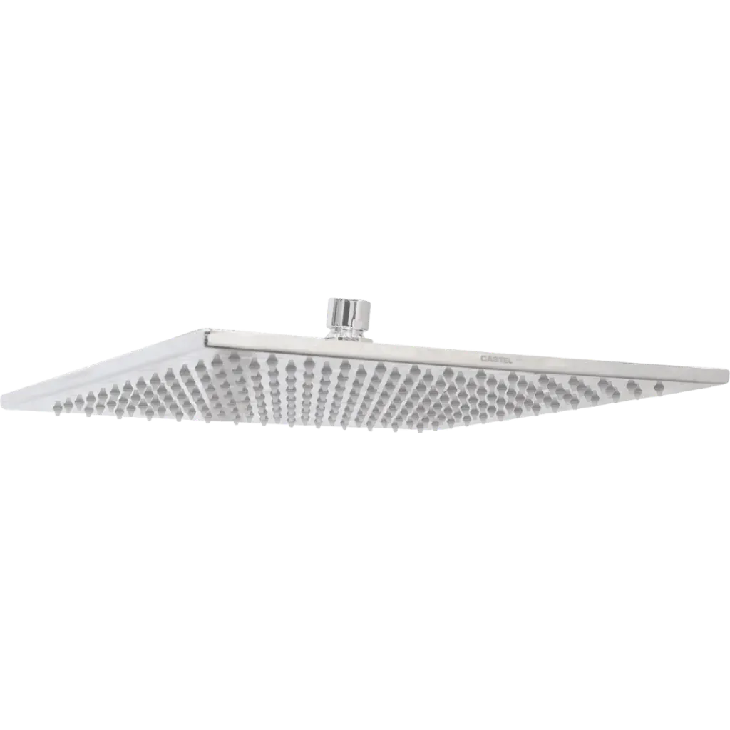 DUCHA REGADERA CUADRADA LEXUS ALTA PRESION 8" CROMADO CASTEL