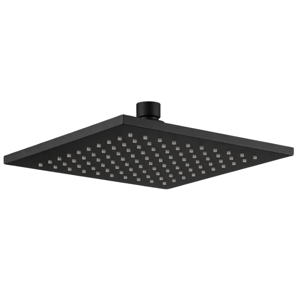 DUCHA REGADERA ODESSA 8" NEGRO MATE CASTEL