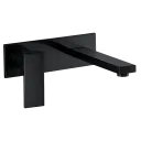 GRIFERIA DE LAVAMANOS DE PARED LEXUS NEGRO MATE CASTEL