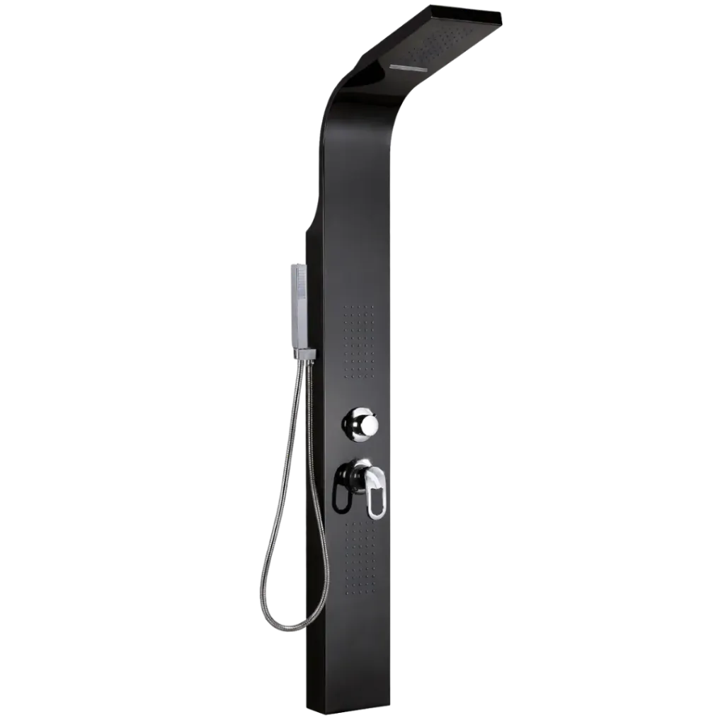 [BS-6839] PANEL HIDRODUCHA BLACK NEGRO MATE CASTEL