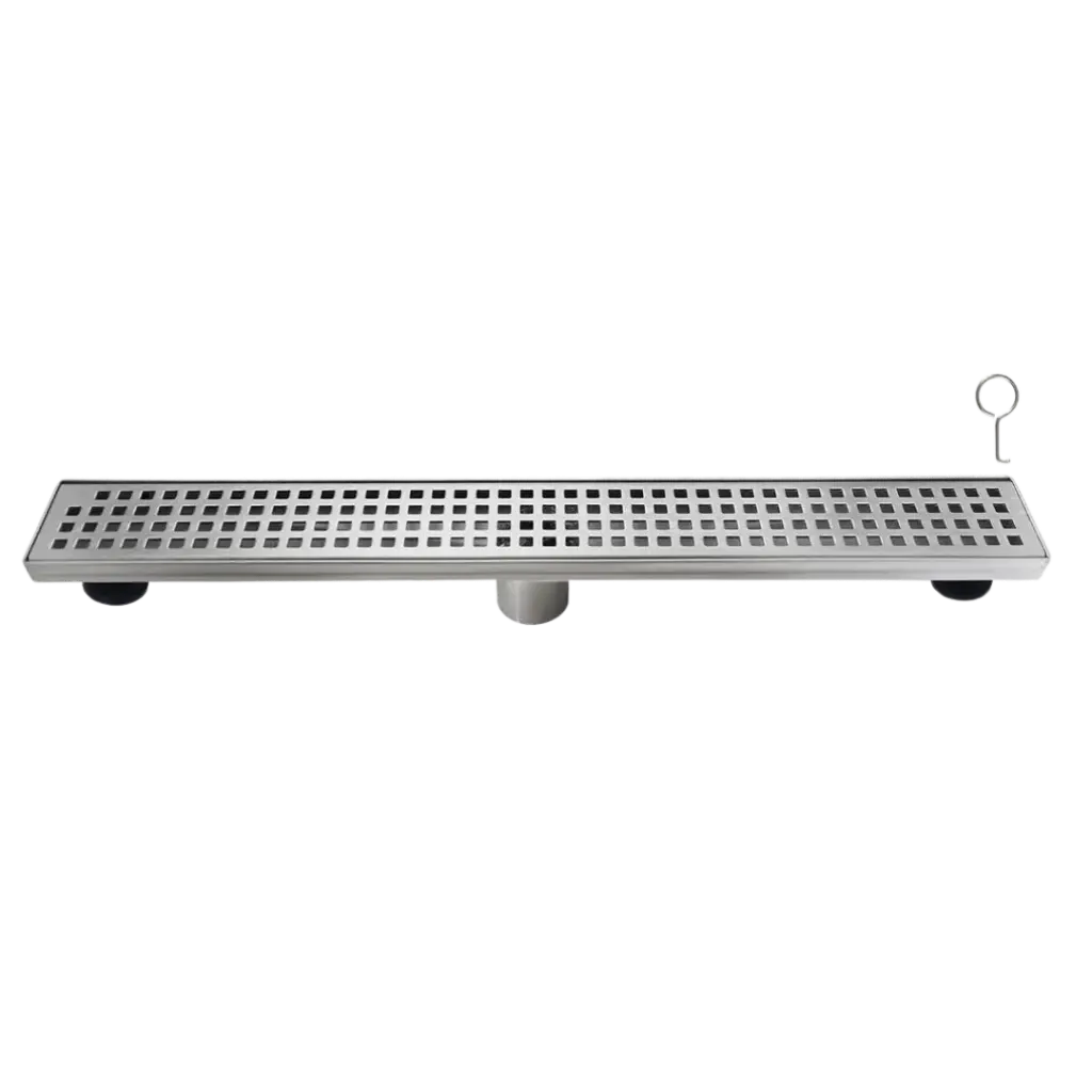 [08RJ901] REJILLA RECTANGULAR PERFORADA 61X7.5CM FUNDICION PACIFICO