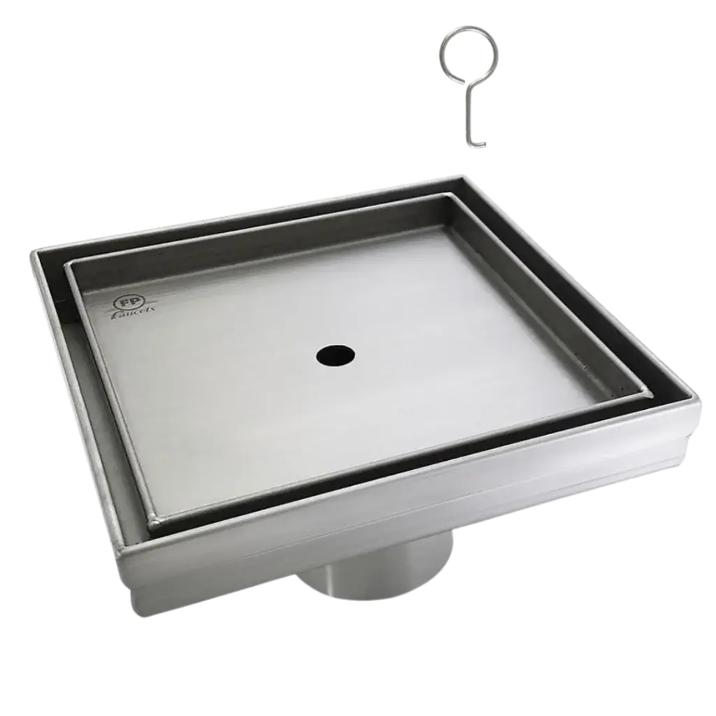 [08RJ911] REJILLA CUADRADA SQUARE 13.3X13.3CM FUNDICION PACIFICO