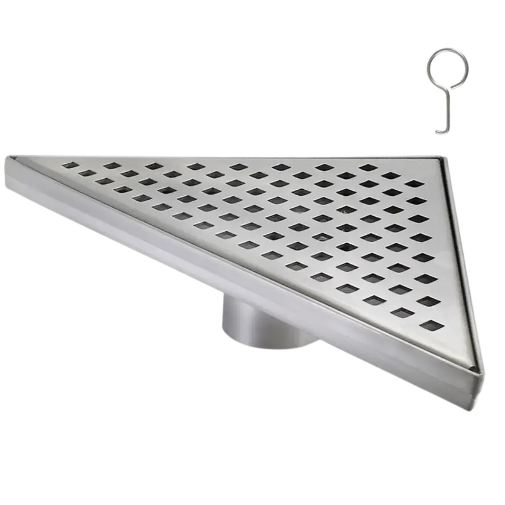 REJILLA TRIANGULAR PERFORADA 36.3X25.8CM FUNDICION PACIFICO