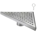 REJILLA TRIANGULAR PERFORADA 36.3X25.8CM FUNDICION PACIFICO