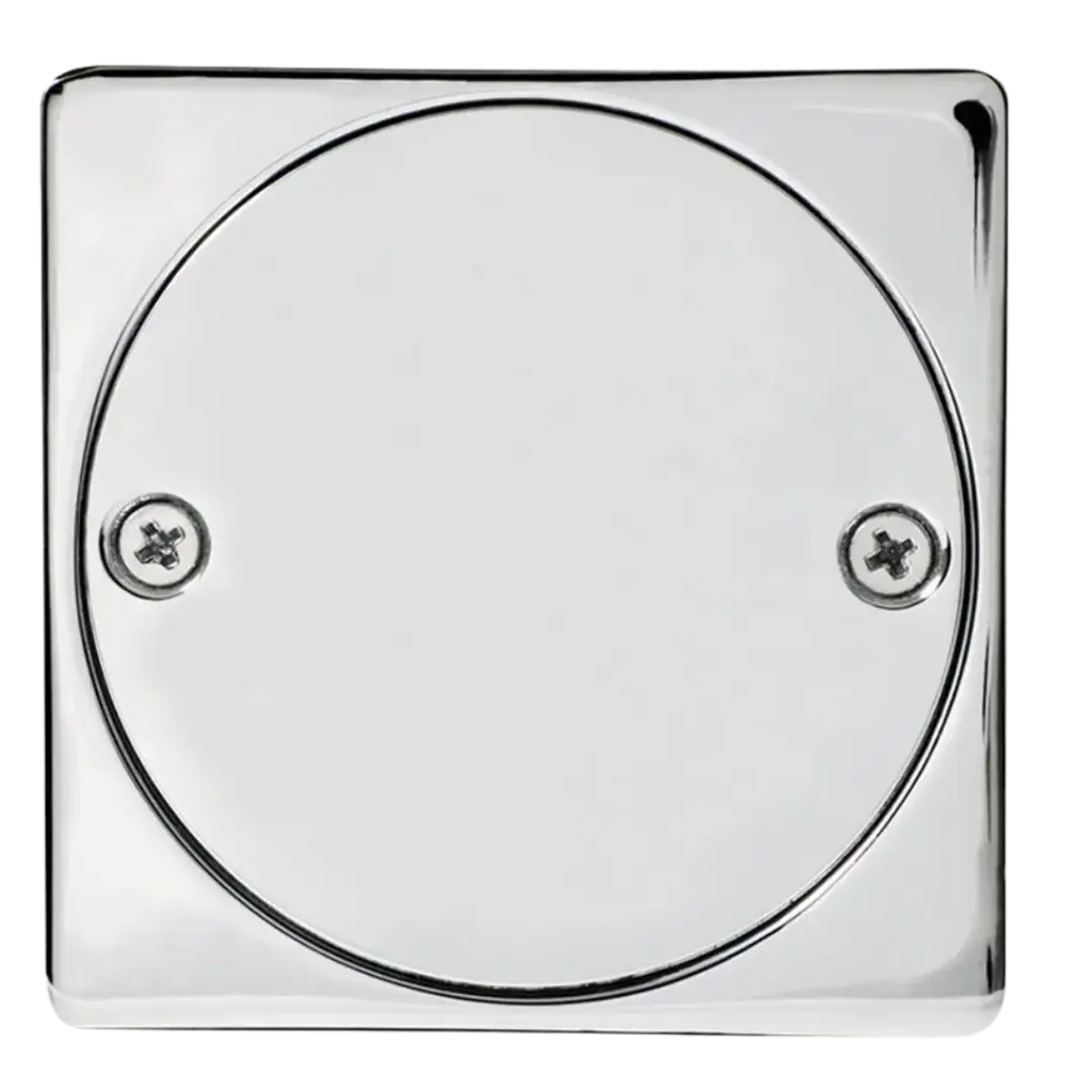 TAPA CIEGA CUADRADA CROMADO FUNDICION PACIFICO