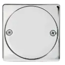 TAPA CIEGA CUADRADA CROMADO FUNDICION PACIFICO