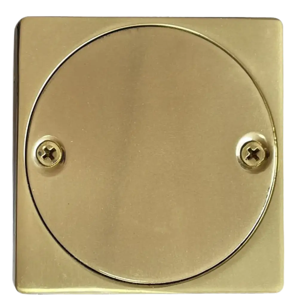 [08RJ11BR] TAPA CIEGA CUADRADA DORADO FUNDICION PACIFICO