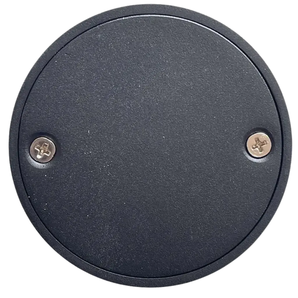 [08RJ01DARK] TAPA CIEGA REDONDA NEGRO MATE FUNDICION PACIFICO