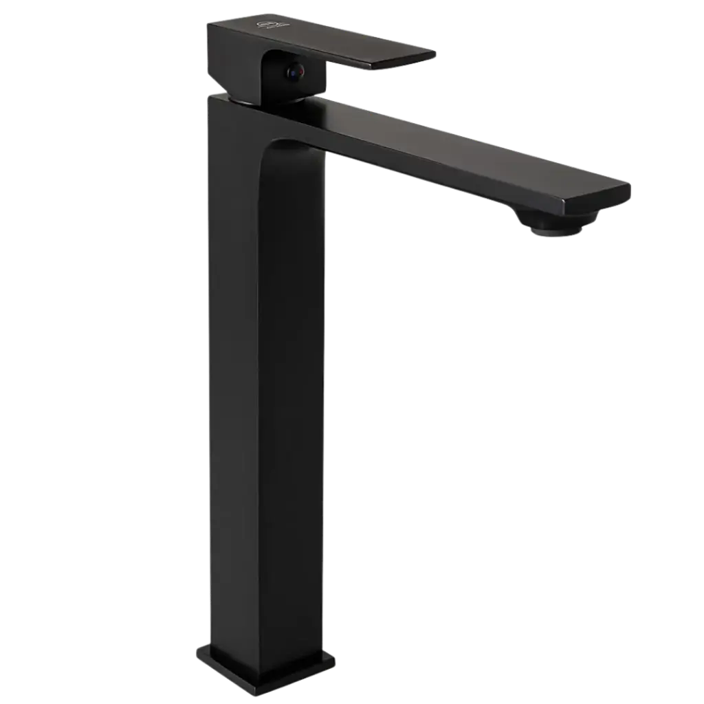 GRIFERIA DE LAVAMANOS ALTA BLACK QUADRA FUNDICION PACIFICO