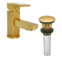 GRIFERIA DE LAVAMANOS BAJA QUADRA GOLD FUNDICION PACIFICO