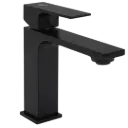 GRIFERIA DE LAVAMANOS BAJA BLACK QUADRA FUNDICION PACIFICO