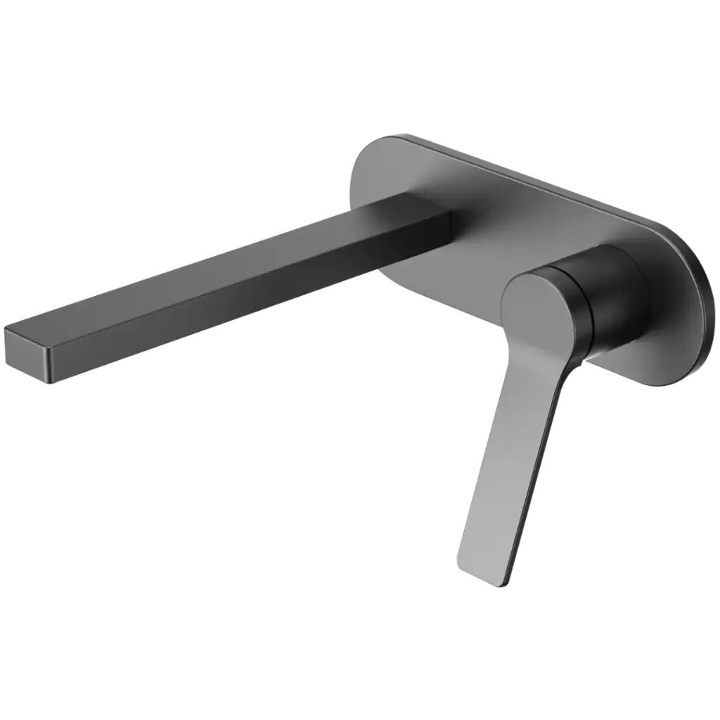 [30GLV020] GRIFERIA DE LAVAMANOS DE PARED GUN METAL FUNDICION PACIFICO