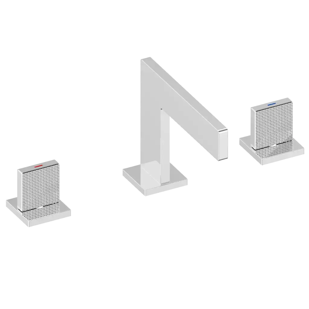 GRIFERIA DE LAVAMANOS 8" LUXE CROMADO FUNDICION PACIFICO