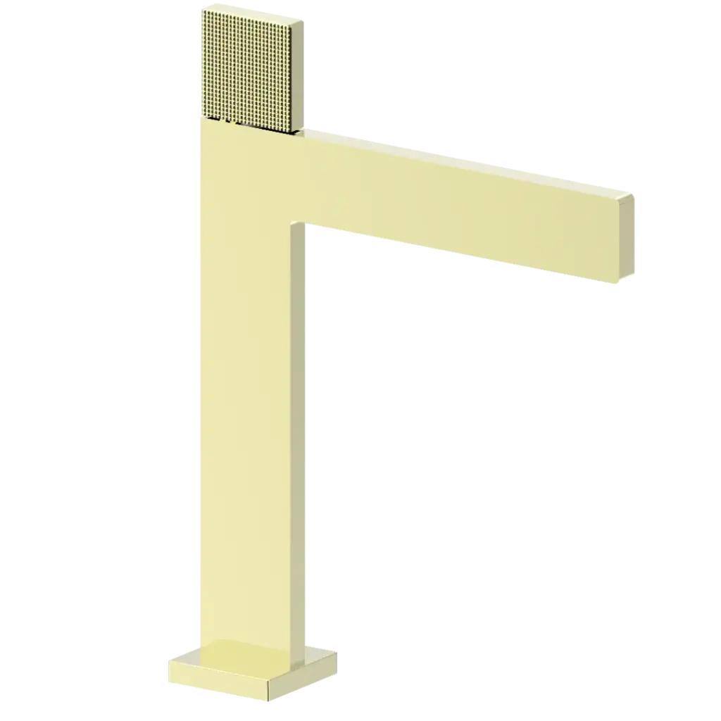 GRIFERIA DE LAVAMANOS ALTA LUXE DORADO MATE FUNDICION PACIFICO