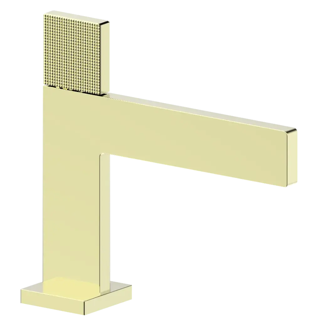 [30GLV841] GRIFERIA DE LAVAMANOS BAJA LUXE DORADO MATE FUNDICION PACIFICO