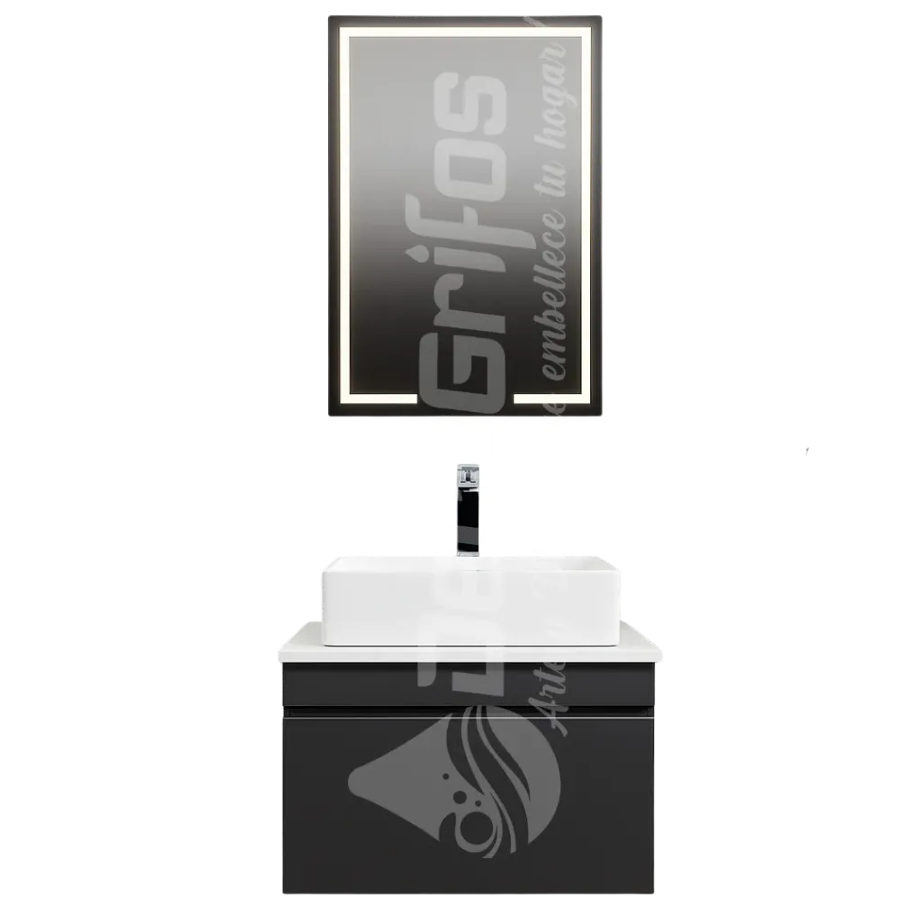 MUEBLE DE BAÑO KHAI 60CM GRIS OSCURO THAI