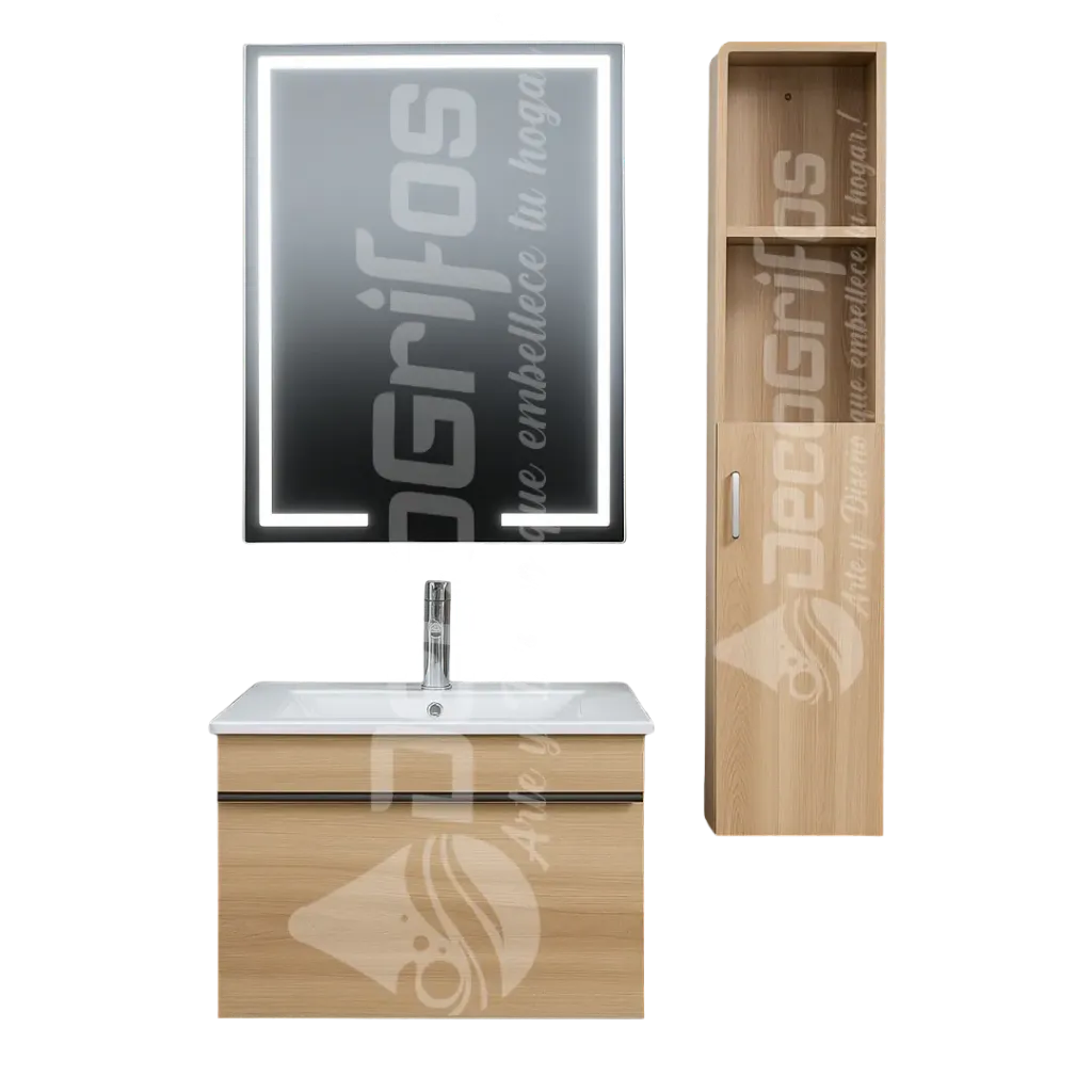 MUEBLE DE BAÑO PHUKET COMPLETO 60CM HAYA THAI