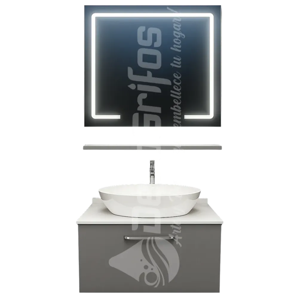 MUEBLE DE BAÑO TAO 80CM GRIS CLARO THAI