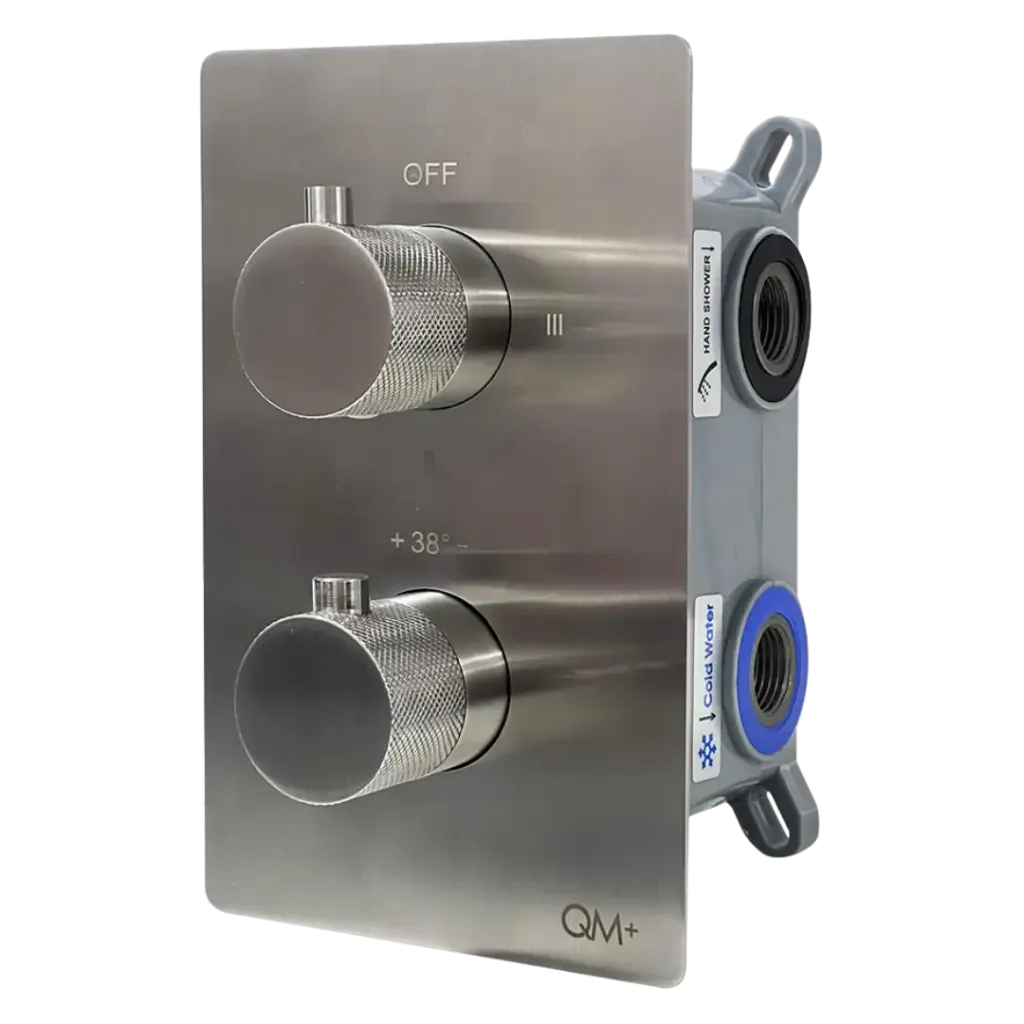 [QM 14.800.1007 S] MIXER TERMOSTATICO PARA DUCHA SUPREME SATINADO QUALITY METAL