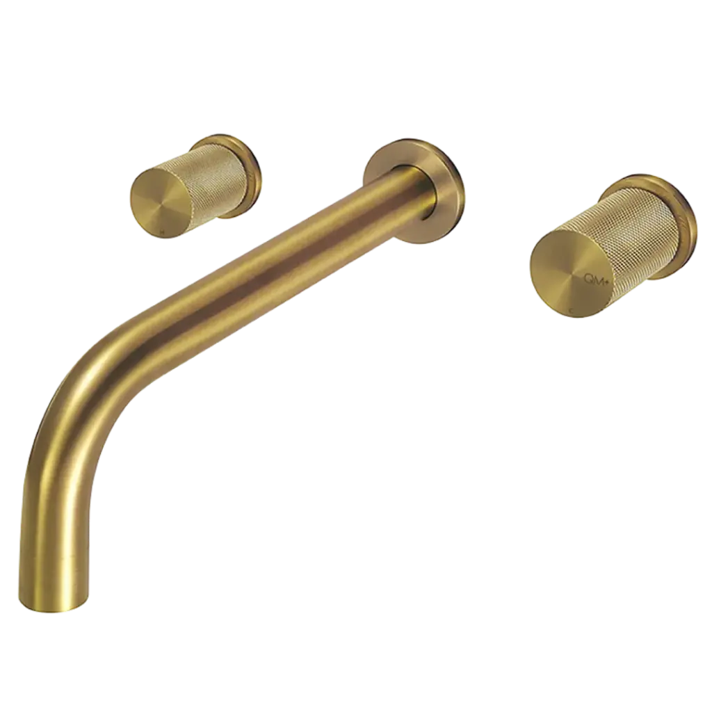 GRIFERIA DE LAVAMANOS DE PARED SUPREME GOLD QUALITY METAL