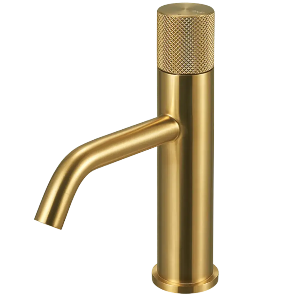 [QM 14.800.1003 G] GRIFERIA DE LAVAMANOS BAJA SUPREME GOLD QUALITY METAL
