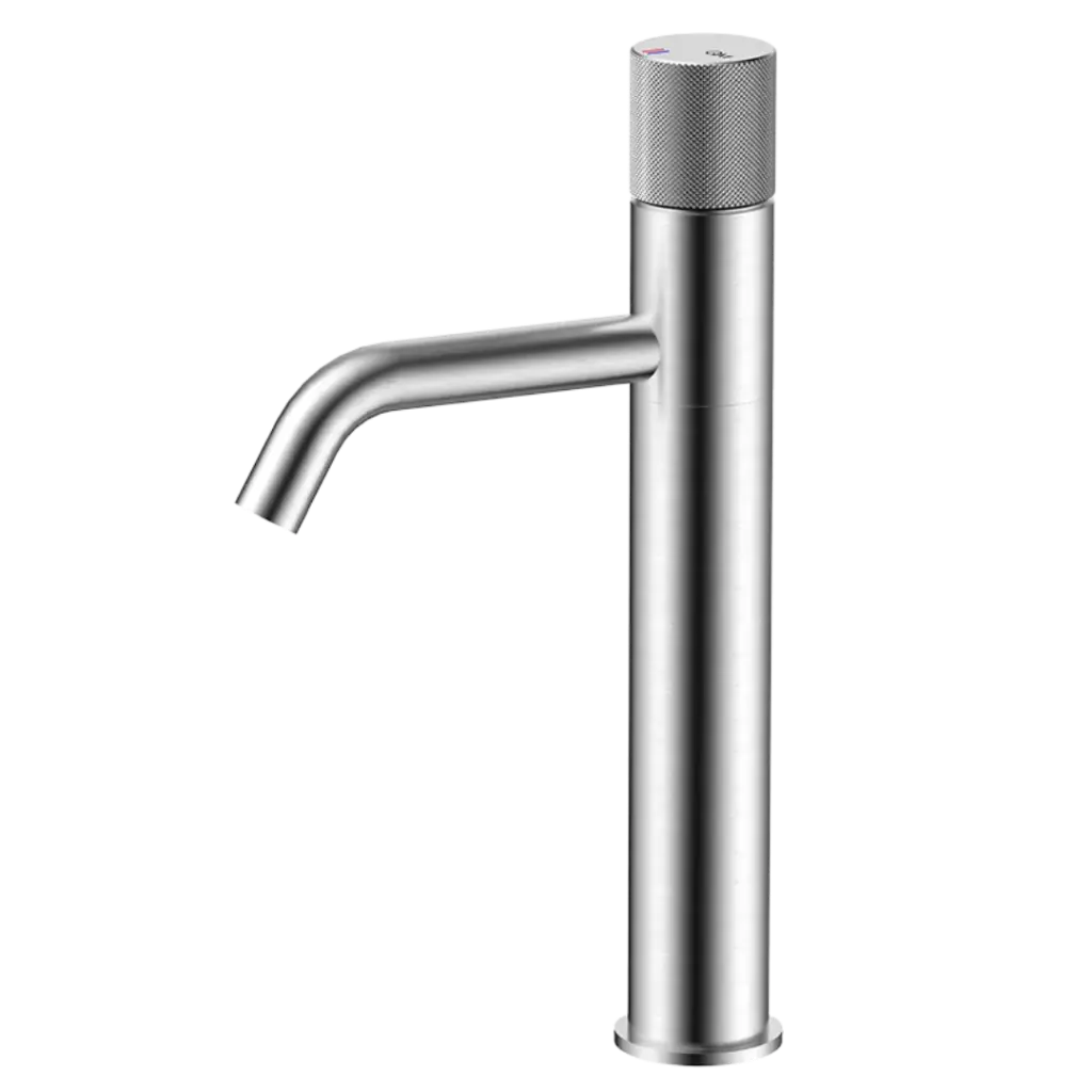 [QM 14.800.1101 S] GRIFERIA DE LAVAMANOS ALTA SUPREME SATINADO QUALITY METAL