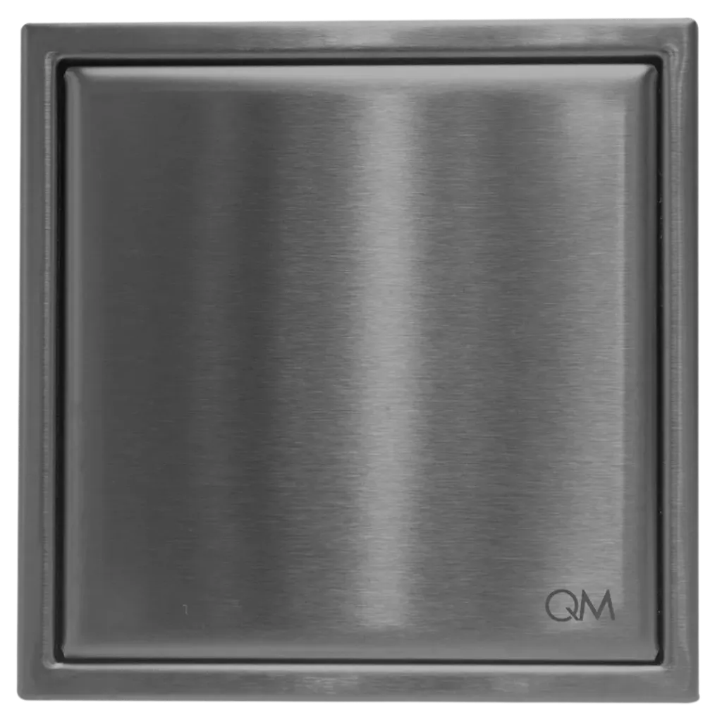 CENTRO PISO MIRA 10X10CM GUN GREY QUALITY METAL