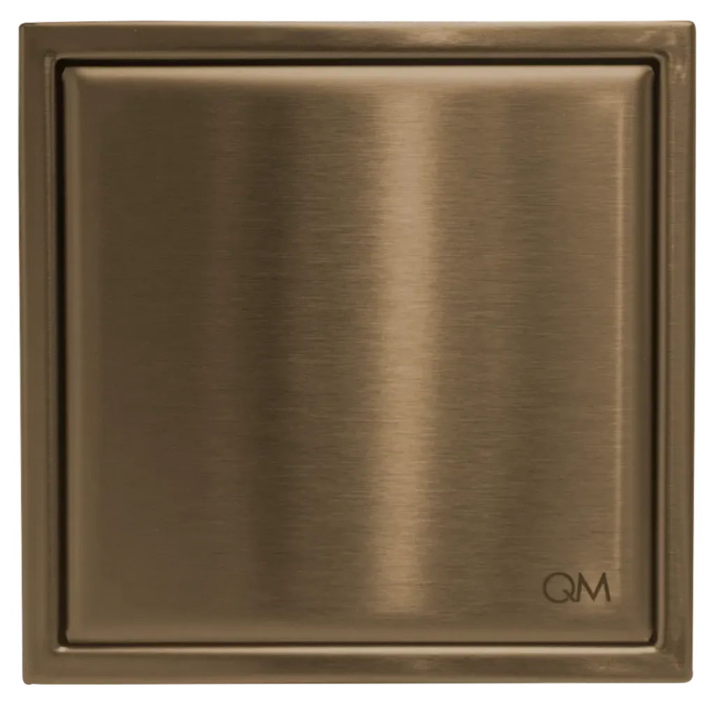 [QM 14.100.2016 BR] CENTRO PISO MIRA 10X10CM BRONCE QUALITY METAL